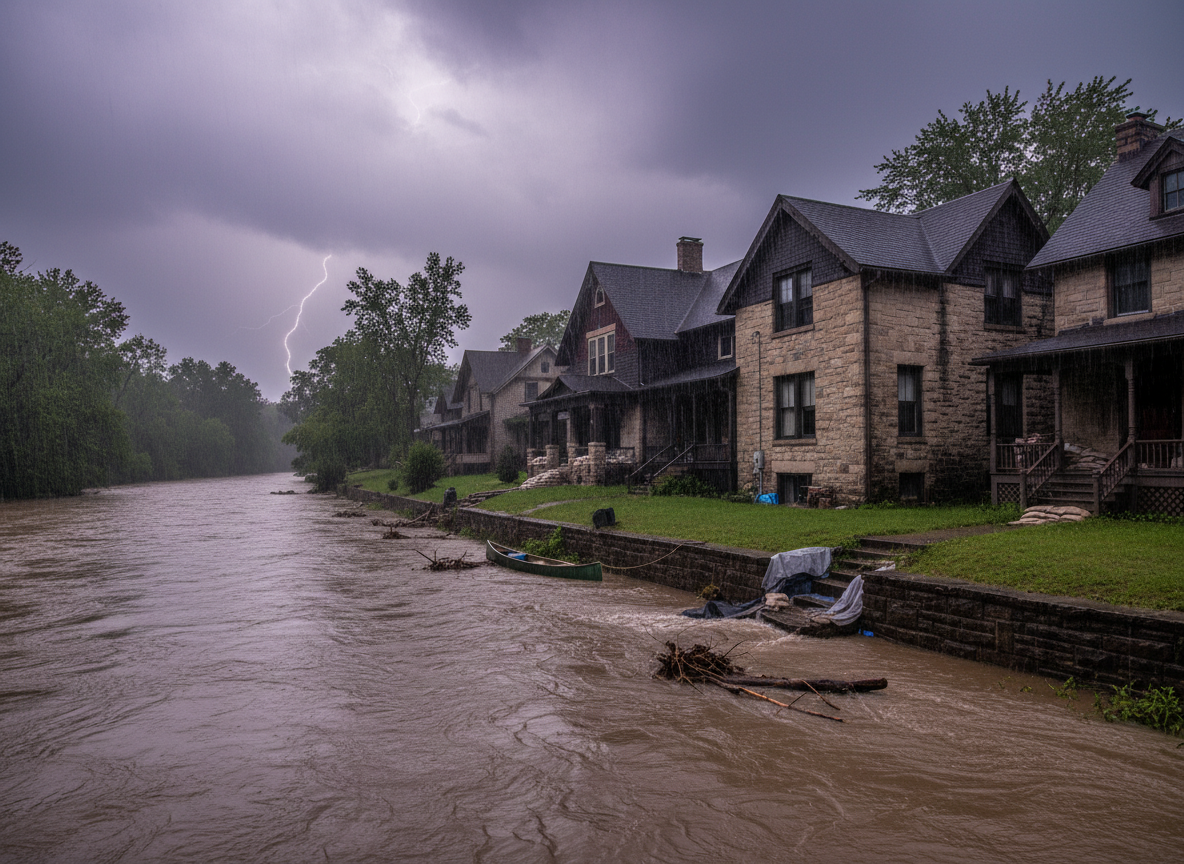 How Monsoon Rains Affect Whitewater Homes Near The River