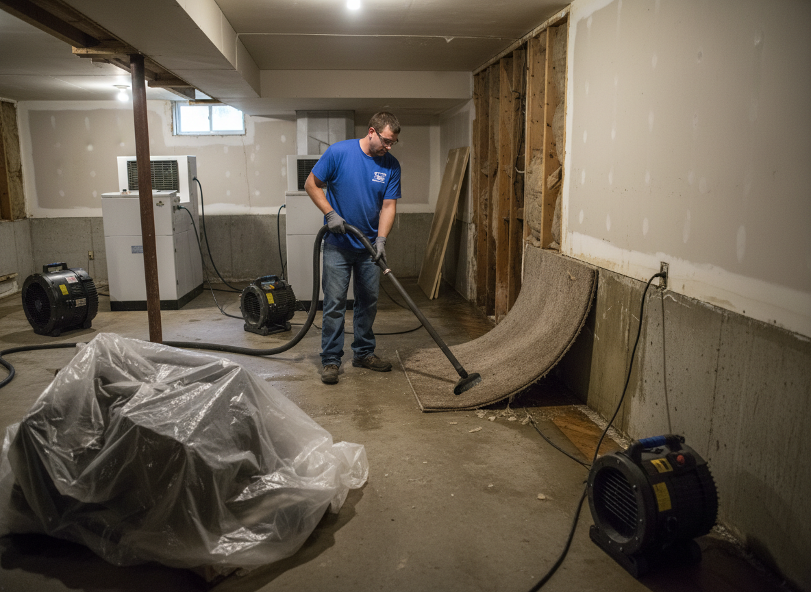 water damage restoration near me in Whitewater