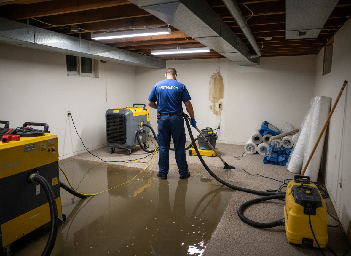 Water leak restoration in Whitewater